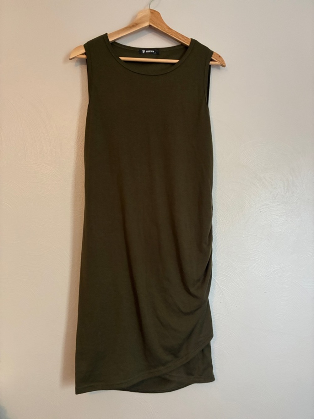 Sleeveless Olive‎ Body Con Dress
